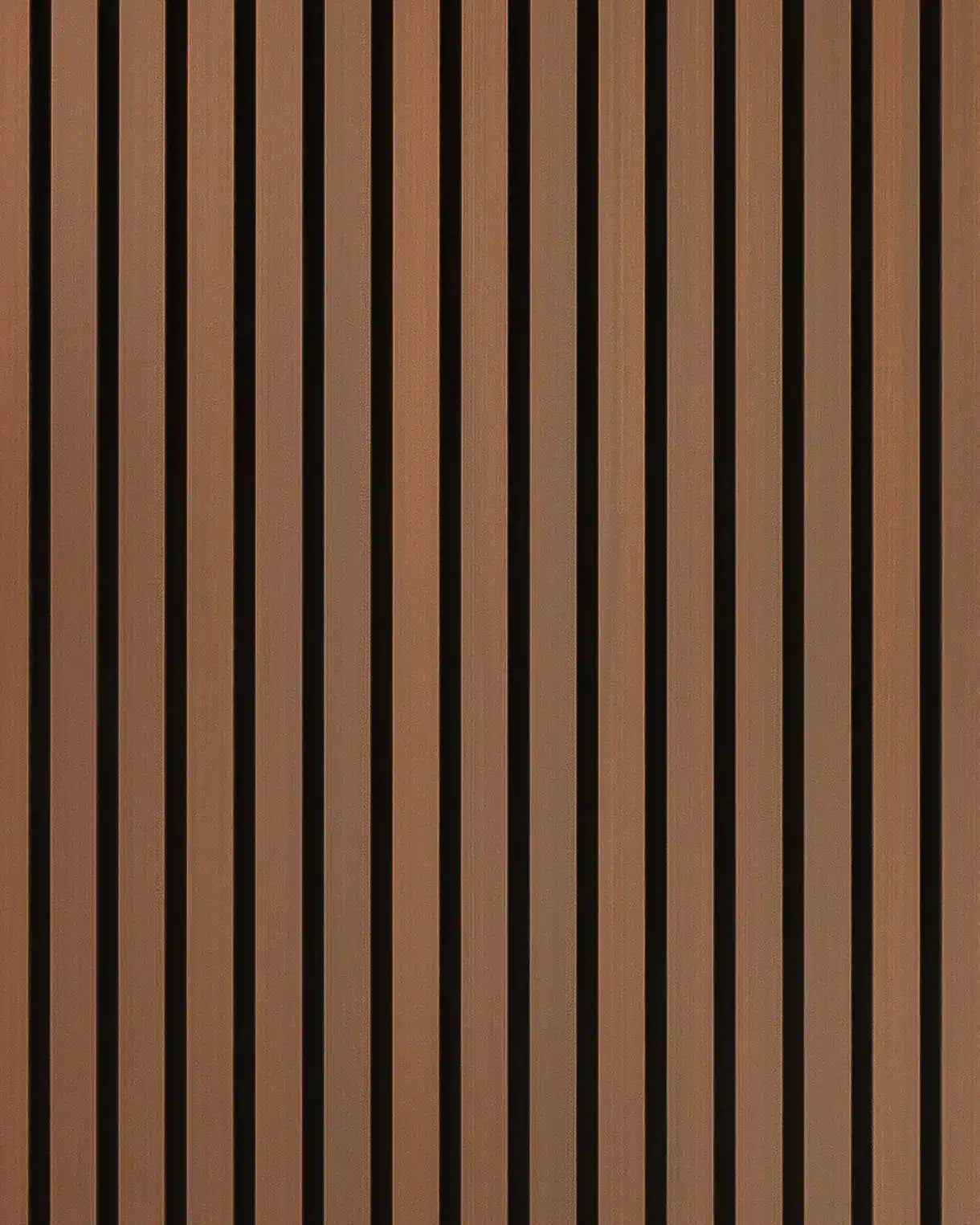 Panneau acoustique en métal Antique Rubbed Copper, vue rapprochée de la surface