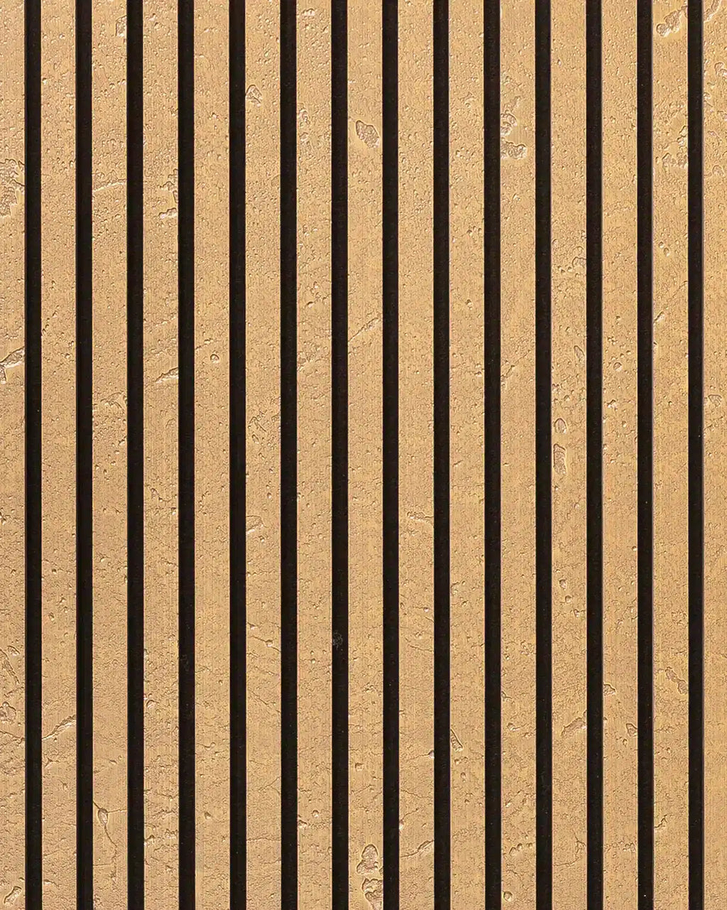 Panneau acoustique en métal Brass Moon, vue rapprochée de la surface