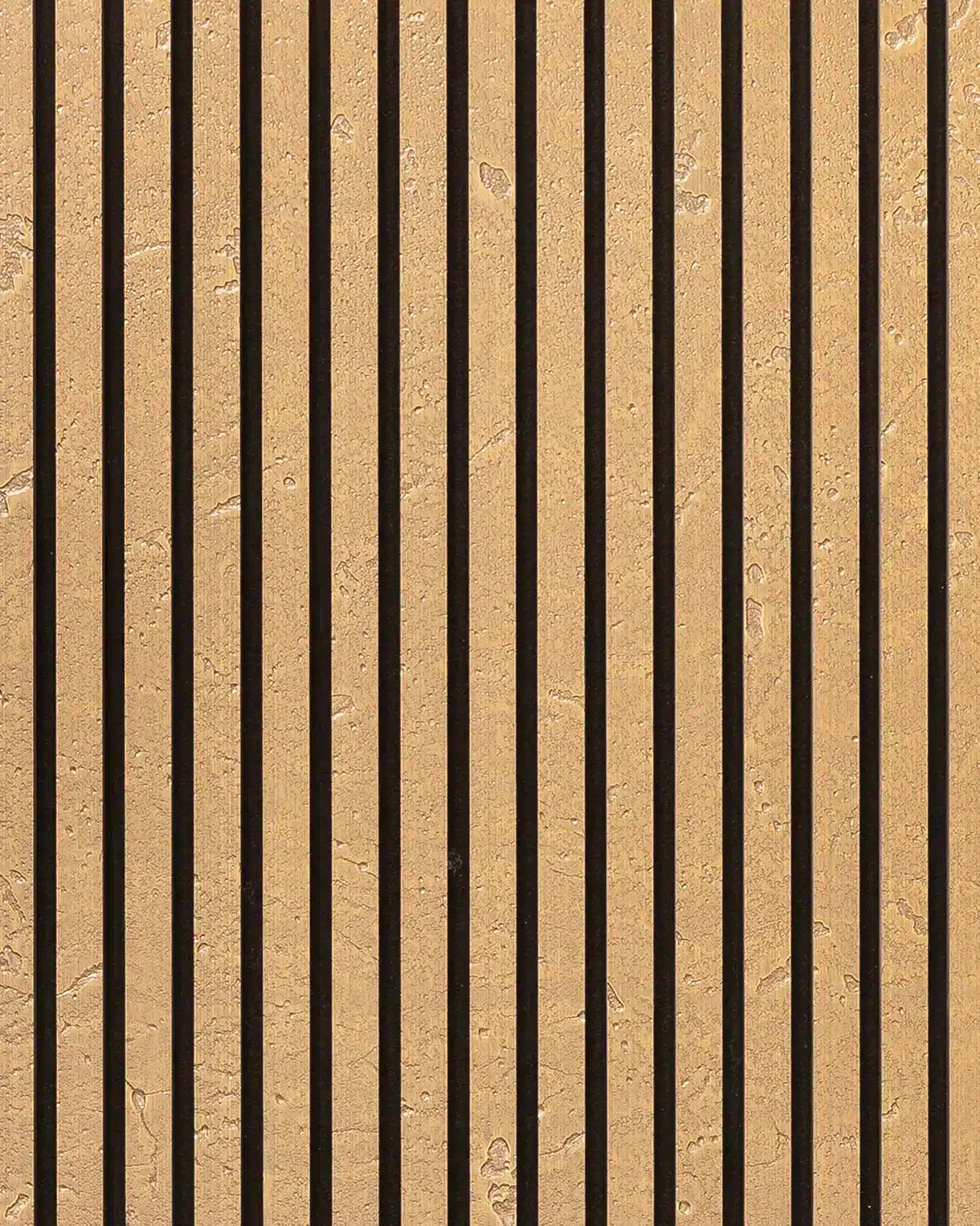 Panneau acoustique en métal Brass Moon, vue rapprochée de la surface