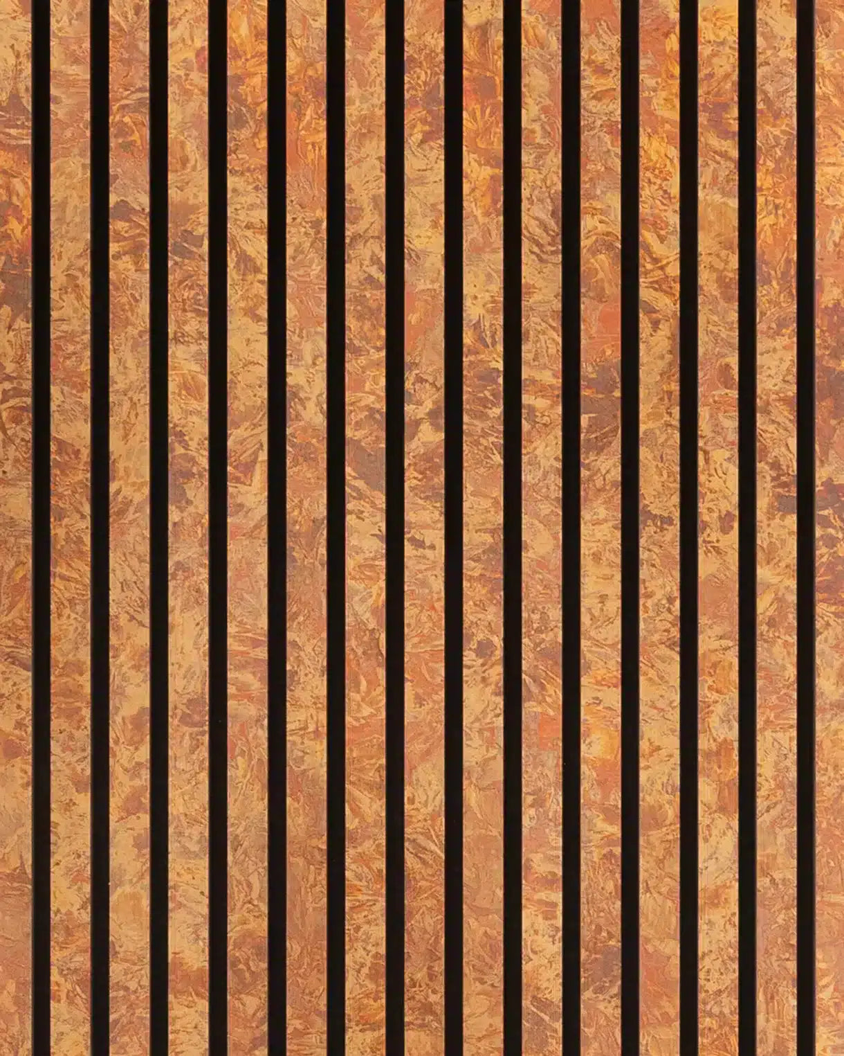 Panneau acoustique en métal Copper Antique, vue rapprochée de la surface