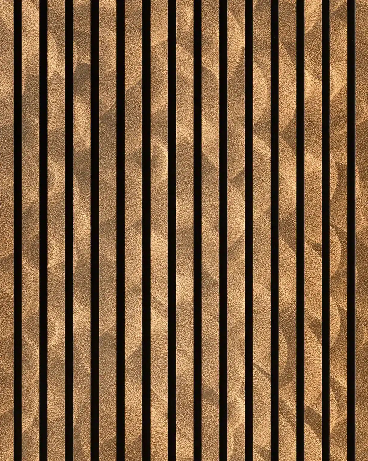 Panneau acoustique en métal Copper Crush, vue rapprochée de la surface