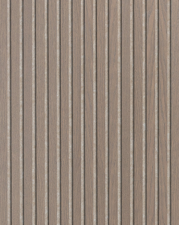 Chêne - Laqué Gris-brun - panneaux acoustiques en bois