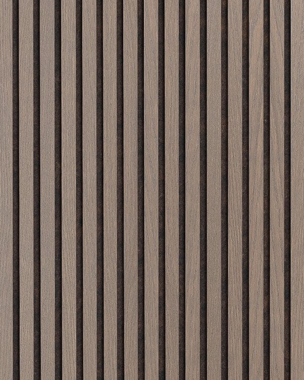 Chêne - Laqué Gris-brun - panneaux acoustiques en bois