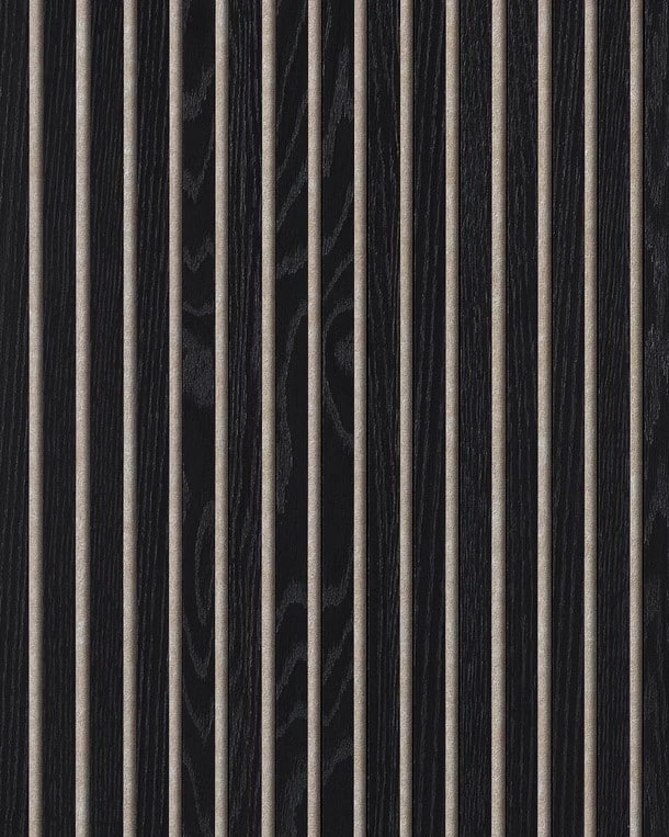 Chêne - Laqué Noir - panneaux acoustiques en bois