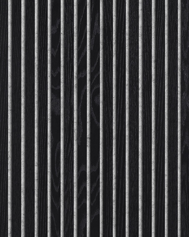 Chêne - Laqué Noir - panneaux acoustiques en bois