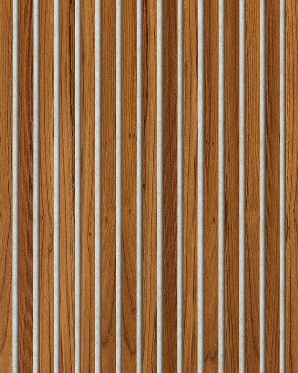 Teck - Huilé - panneaux acoustiques en bois