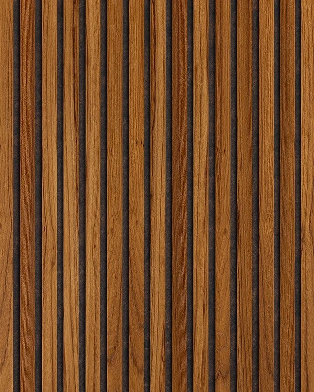 Teck - Huilé - panneaux acoustiques en bois
