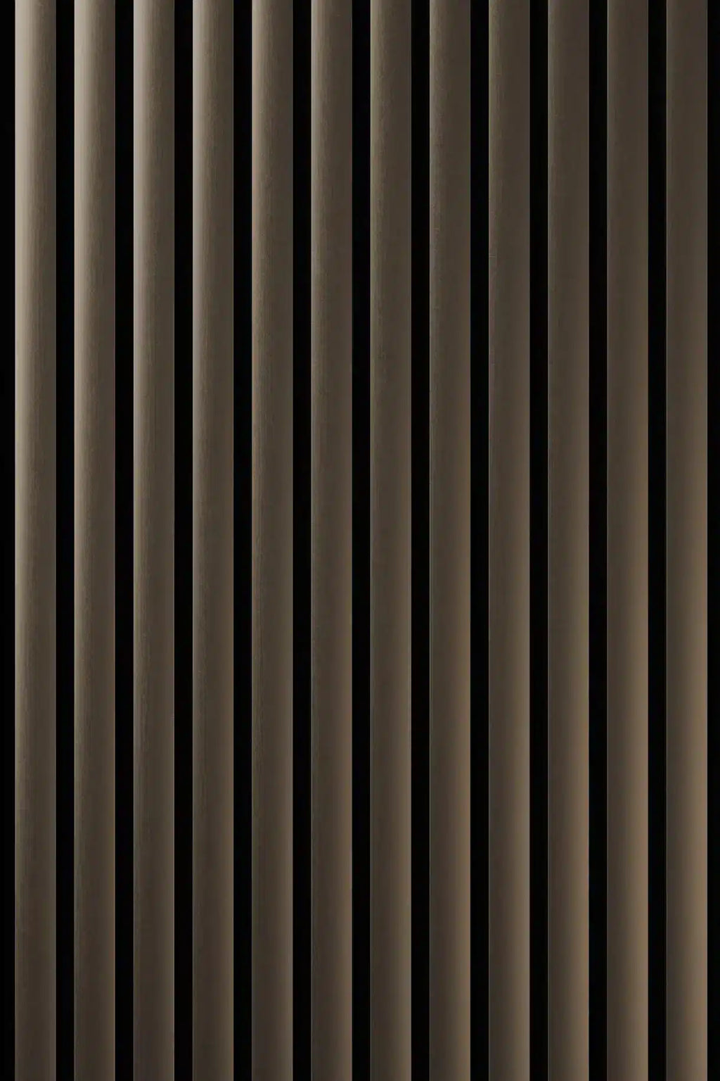 Panneau acoustique en métal Plain Polished Bronzetone, vue rapprochée de la surface
