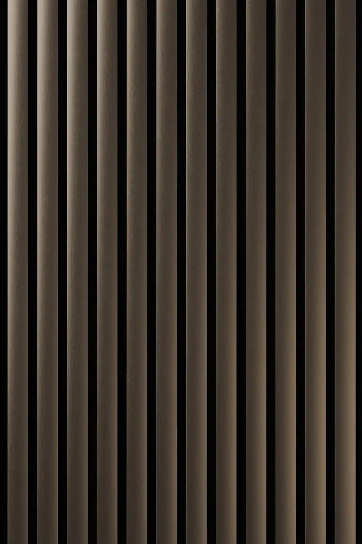 Panneau acoustique en métal Plain Polished Bronzetone, vue rapprochée de la surface