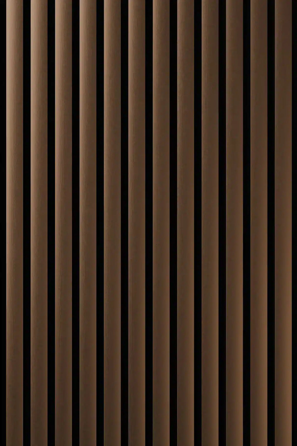 Panneau acoustique en métal Plain Polished Coppertone, vue rapprochée de la surface