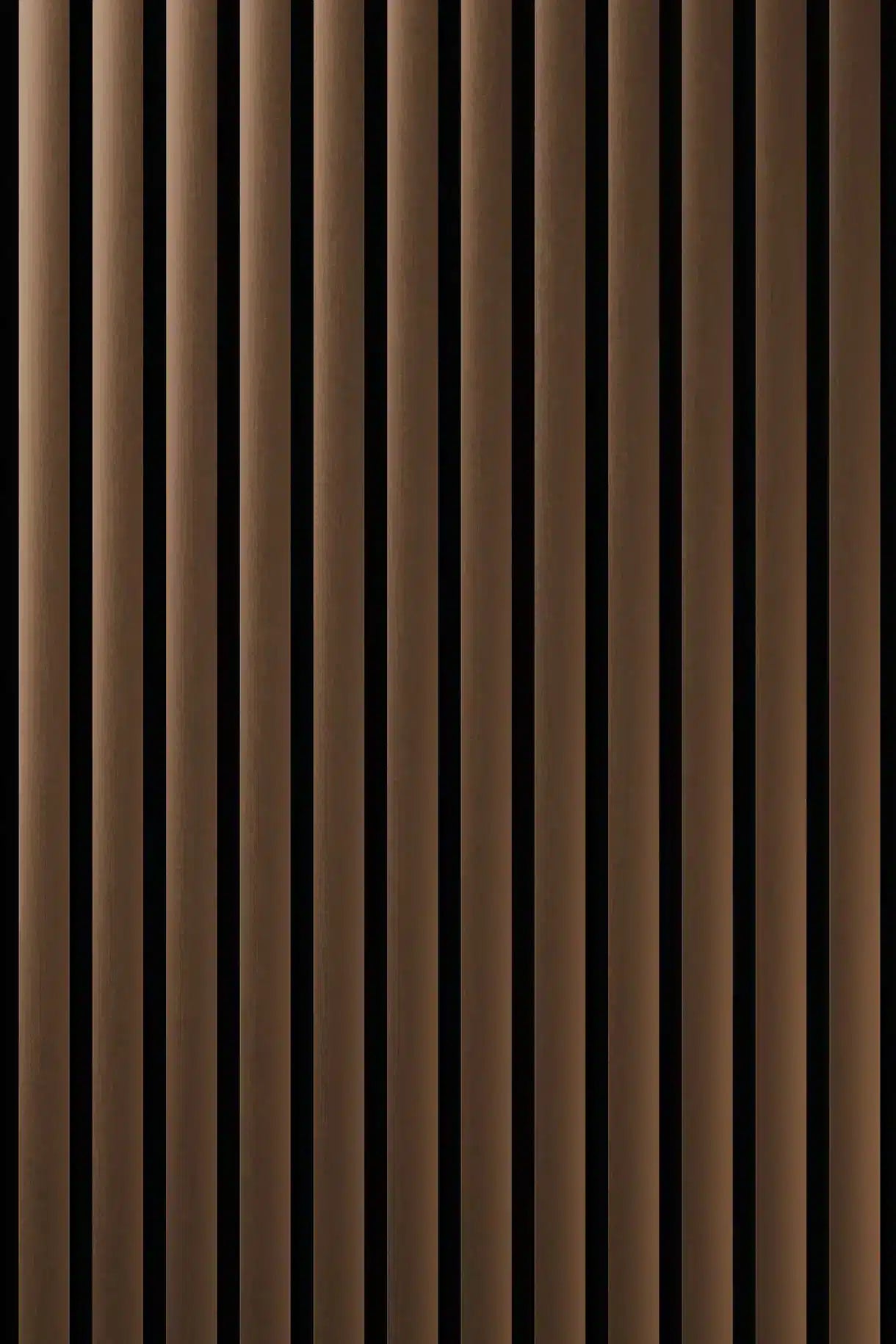 Panneau acoustique en métal Plain Polished Coppertone, vue rapprochée de la surface
