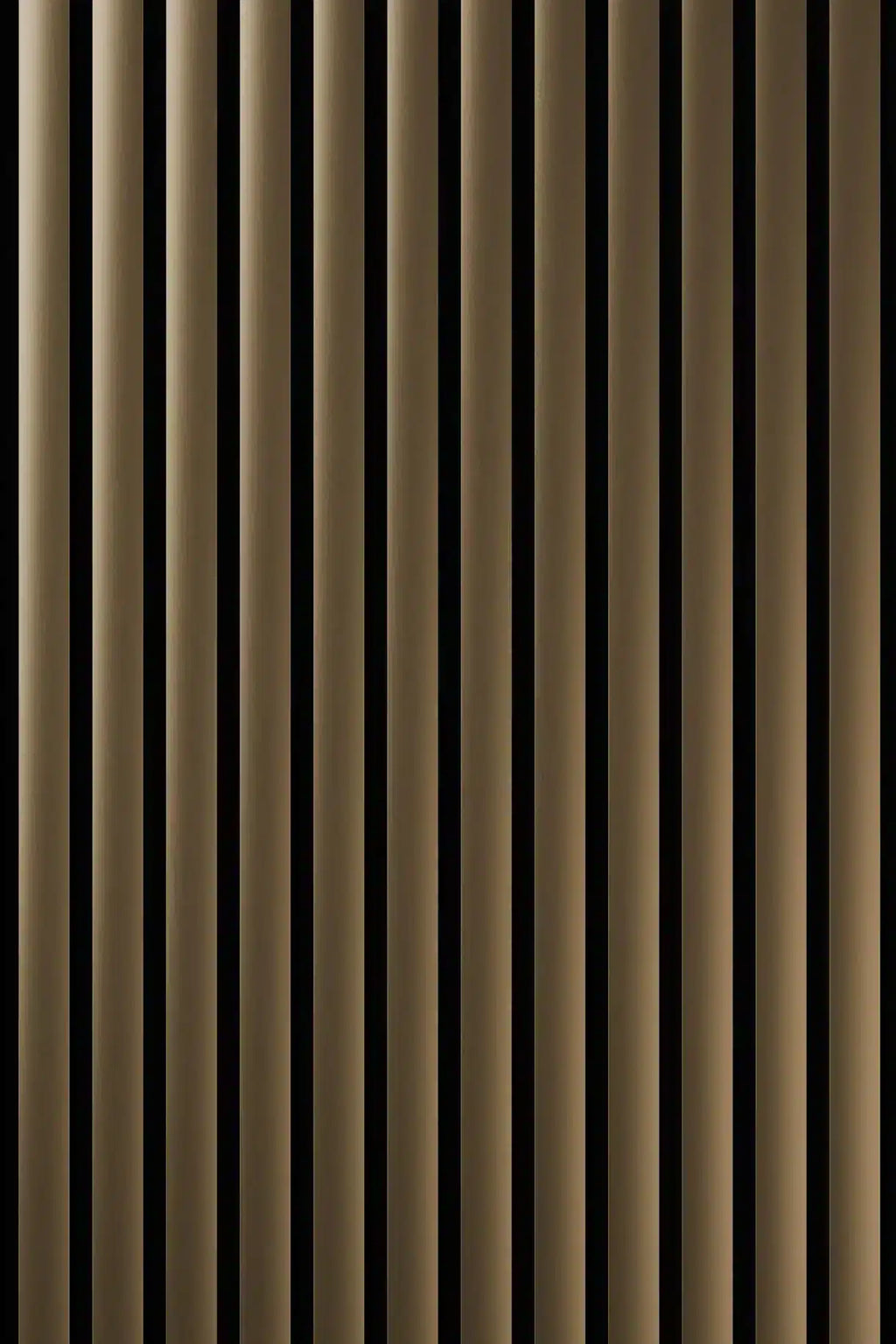Panneau acoustique en métal Plain Polished Goldtone, vue rapprochée de la surface