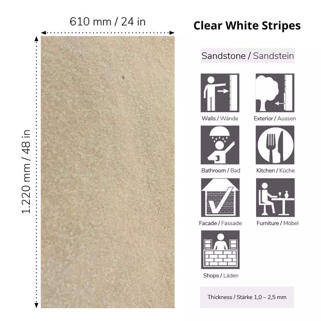 Clear White Stripes