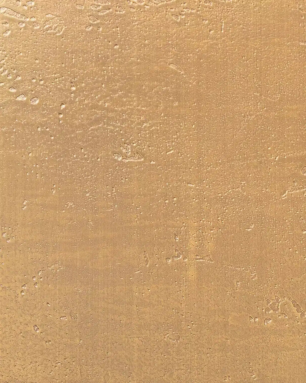 Panneau design en métal Brass Moon, vue rapprochée de la surface