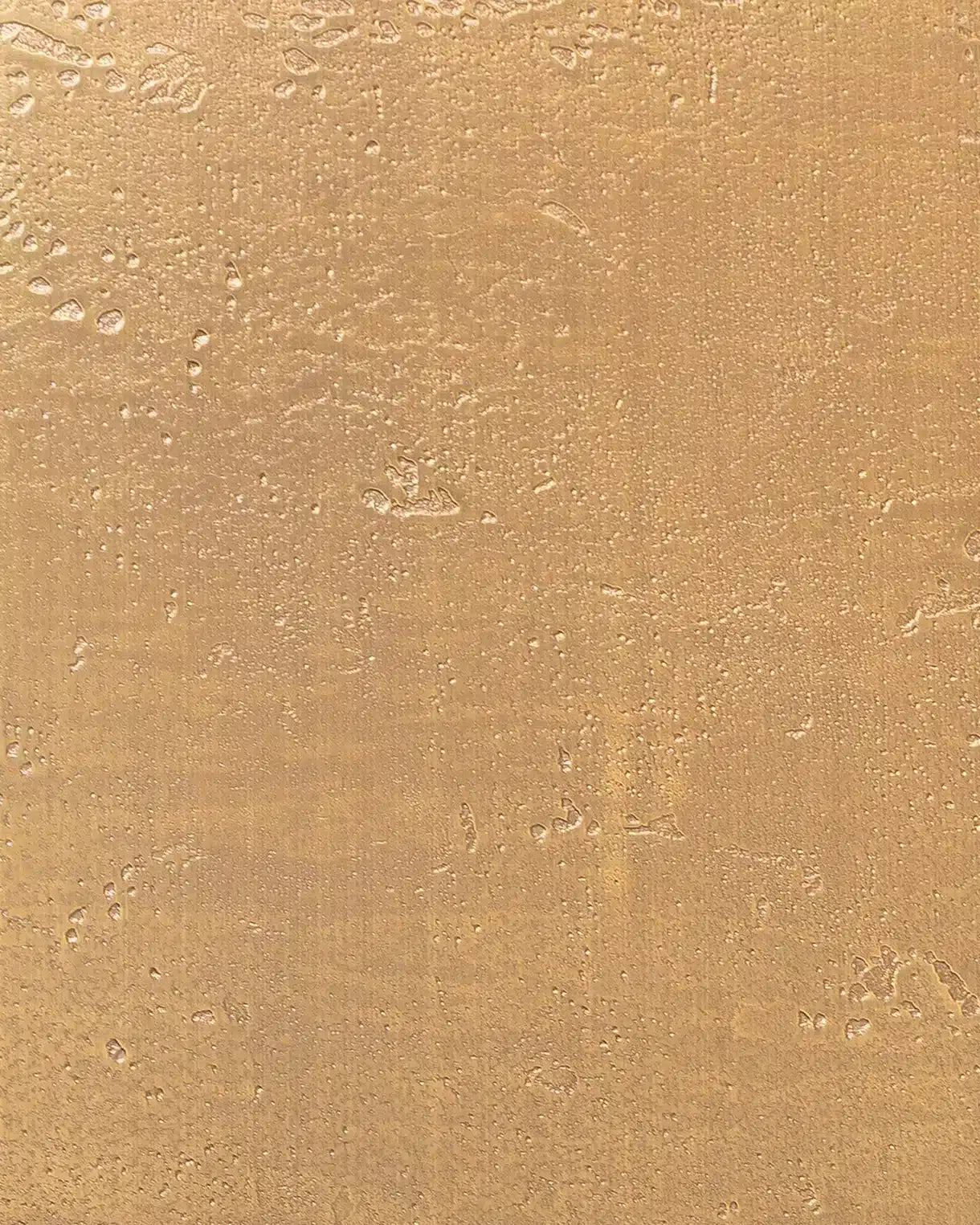 Panneau design en métal Brass Moon, vue rapprochée de la surface