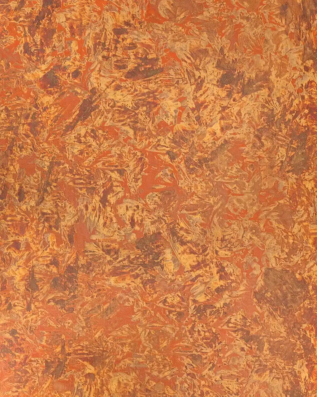 Panneau design en métal Copper Antique, vue rapprochée de la surface