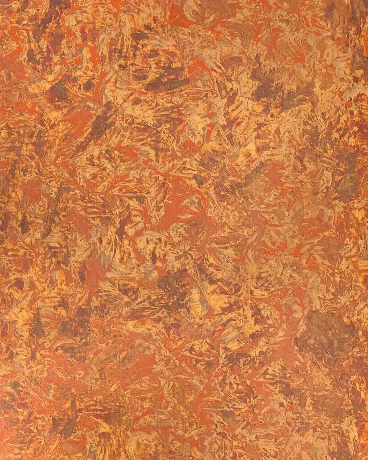 Panneau design en métal Copper Antique, vue rapprochée de la surface