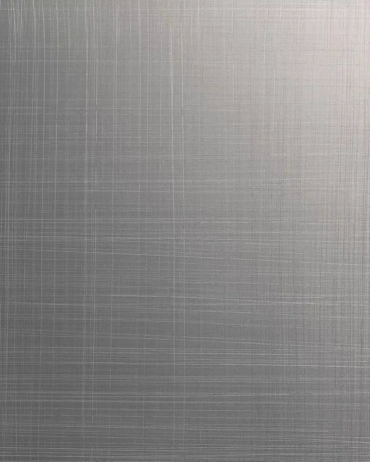 Panneau design en métal Graphite Veil, vue rapprochée de la surface