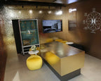 Alu Mirror Polished Lava Goldtone