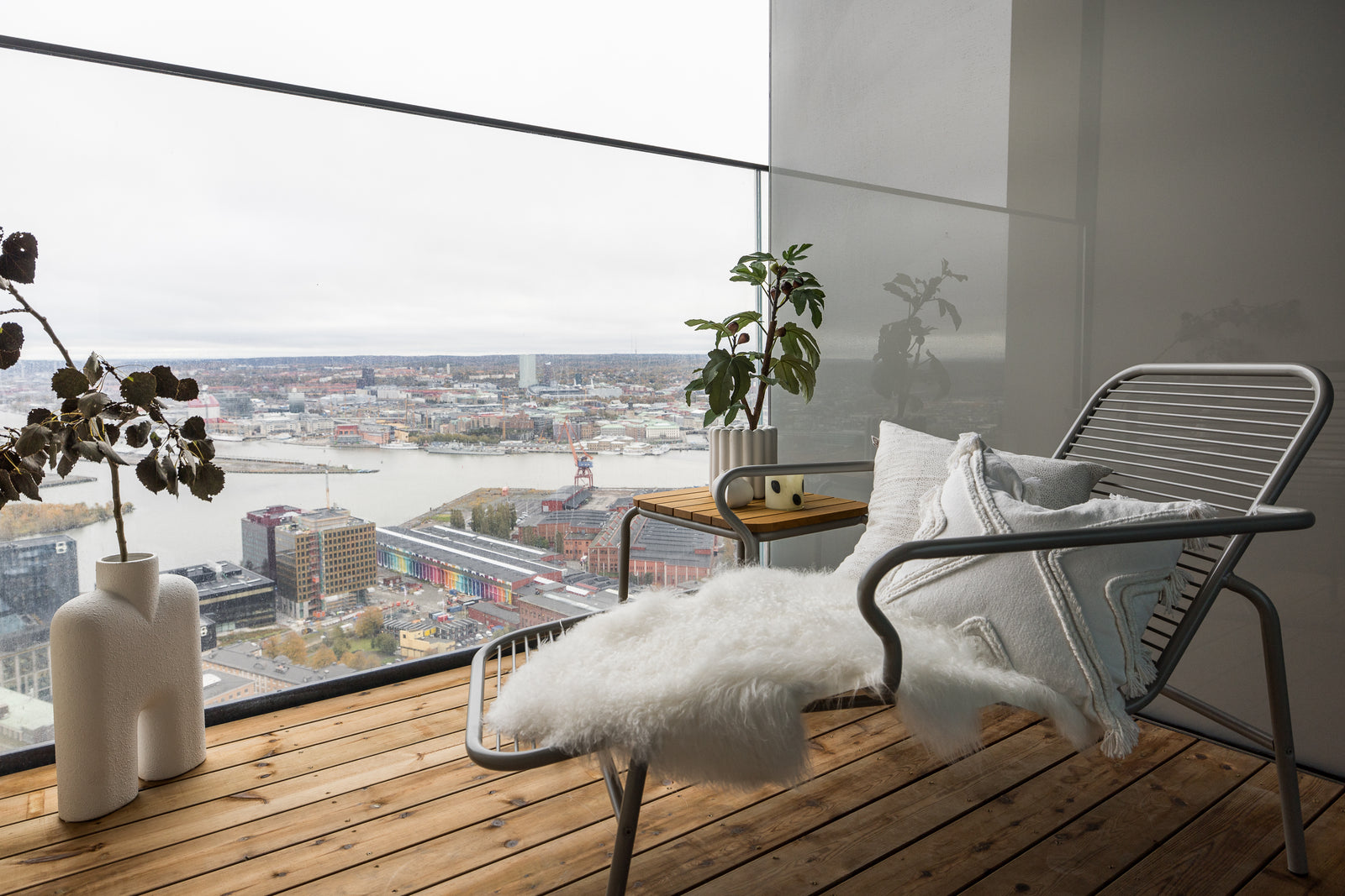 Karlatower à Göteborg : mur habillé de panneaux acoustiques Cambois, vue 24