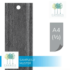 Échantillon de placage de pierre naturelle Monsoon Black Vertical – Cambois
