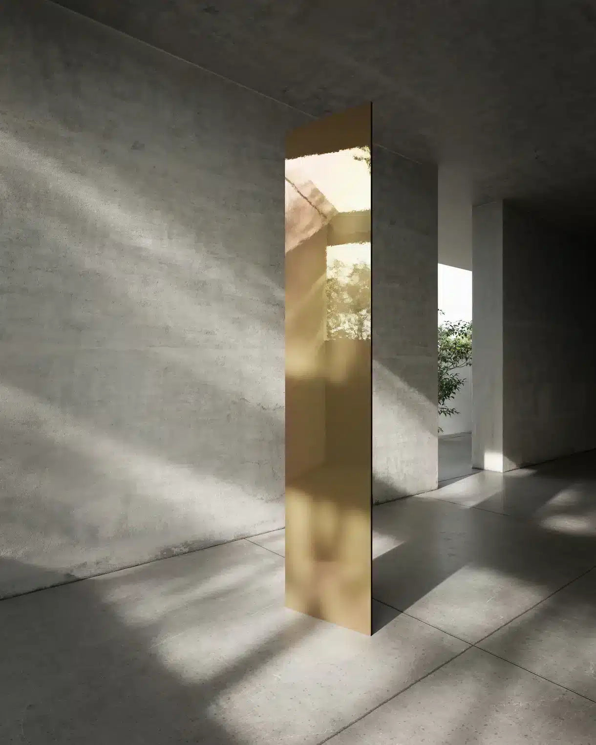 Alu Mirror Polished Goldtone